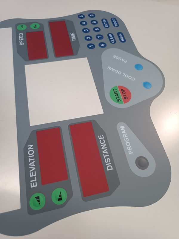 Tastiera a membrana per tapis roulant 01